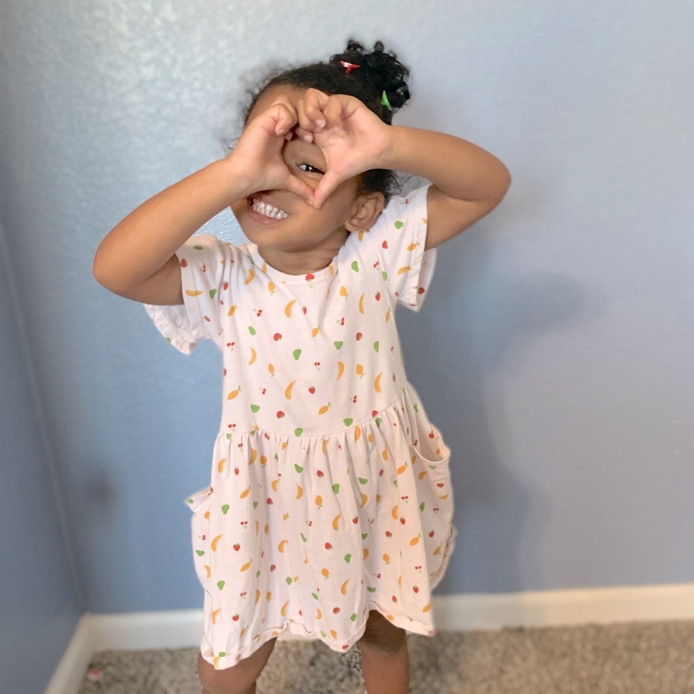 Harper Canyon Fruits Dress in Size 3T for Toddler Girls